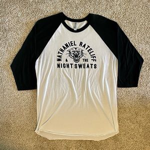 Nathaniel Rateliff & The Night Sweats 3/4 Baseball T-shirt Men's L